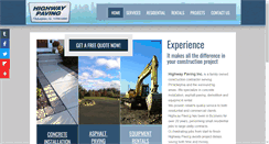 Desktop Screenshot of highwaypavinginc.com
